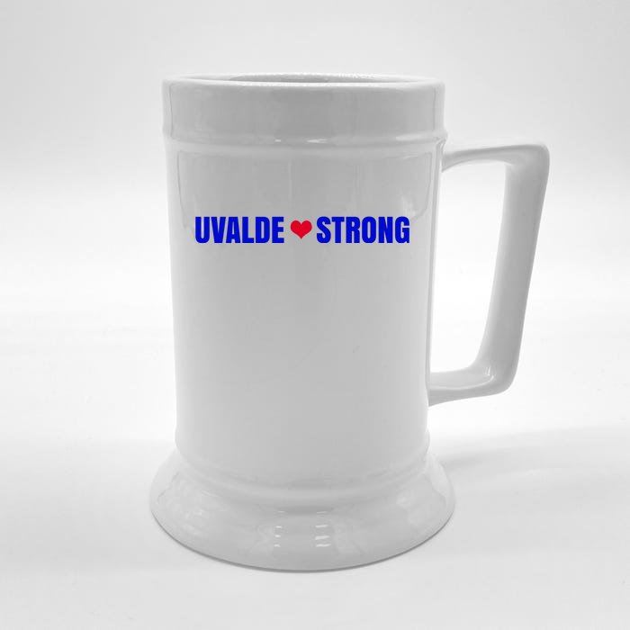 Uvalde Texas Strong Heart Front & Back Beer Stein