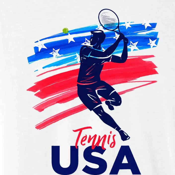 Usa Tennis Support The T.E.A.M. U.S.A Tennis Lover ChromaSoft Performance T-Shirt