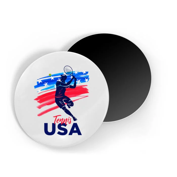 Usa Tennis Support The T.E.A.M. U.S.A Tennis Lover Magnet