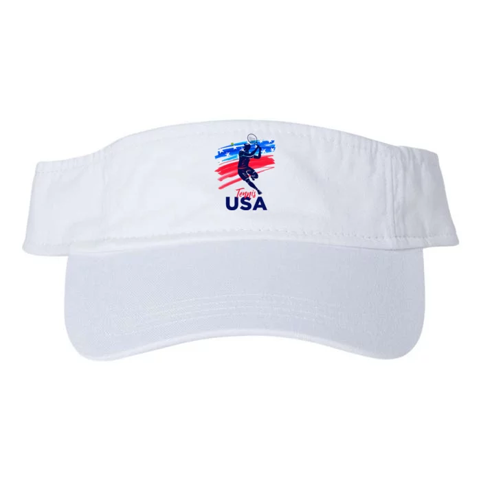 Usa Tennis Support The T.E.A.M. U.S.A Tennis Lover Valucap Bio-Washed Visor