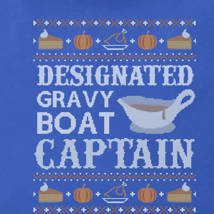 Ugly Thanksgiving Sweater Gravy Boat Captain Gift Zip Tote Bag