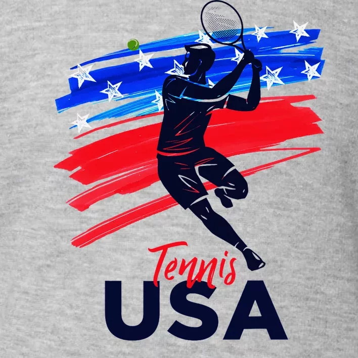 Usa Tennis Support The T.E.A.M U.S.A Tennis Lover Toddler Sweatshirt