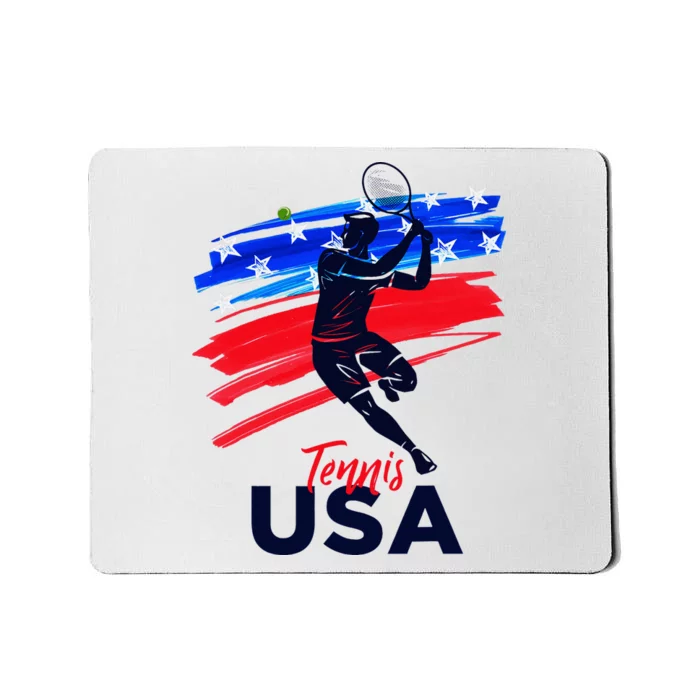 Usa Tennis Support The T.E.A.M U.S.A Tennis Lover Mousepad