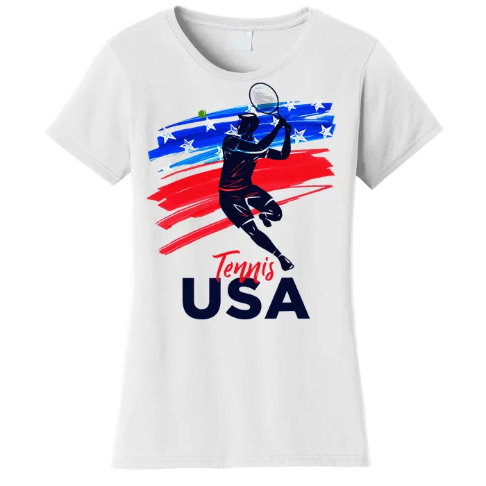 Usa Tennis Support The T.E.A.M U.S.A Tennis Lover Women's T-Shirt