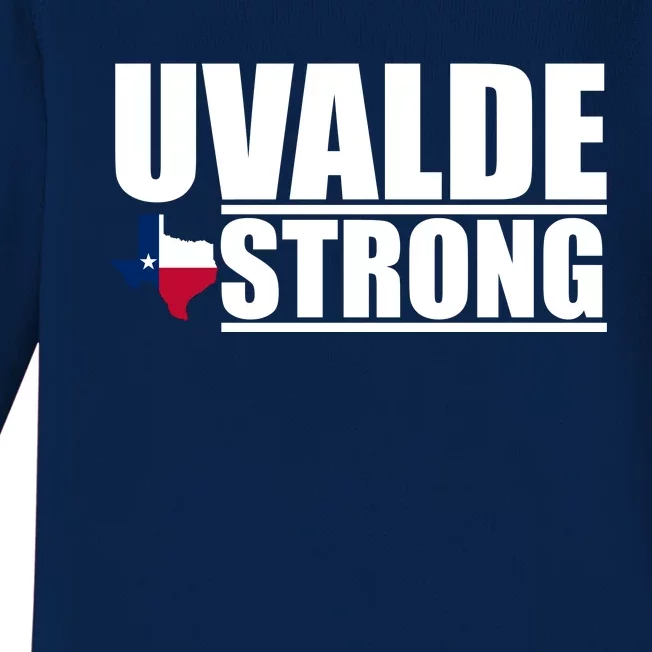 Uvalde Texas Strong Baby Long Sleeve Bodysuit