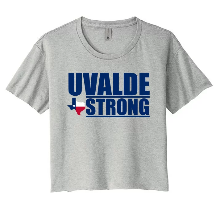 Uvalde Texas Strong Women's Crop Top Tee