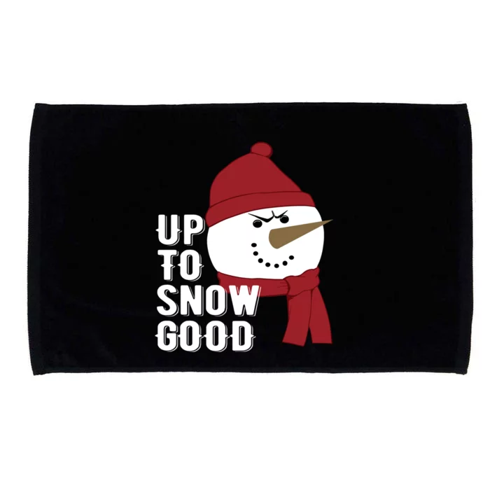 Up To Snow Good Funny Winter Snow Meaningful Gift Microfiber Hand Towel