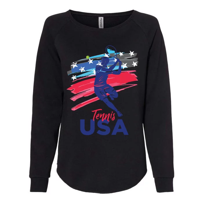 USA Tennis Support The Team Shirts USA Tennis Lover Womens California Wash Sweatshirt