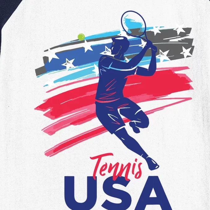 USA Tennis Support The Team Shirts USA Tennis Lover Baseball Sleeve Shirt