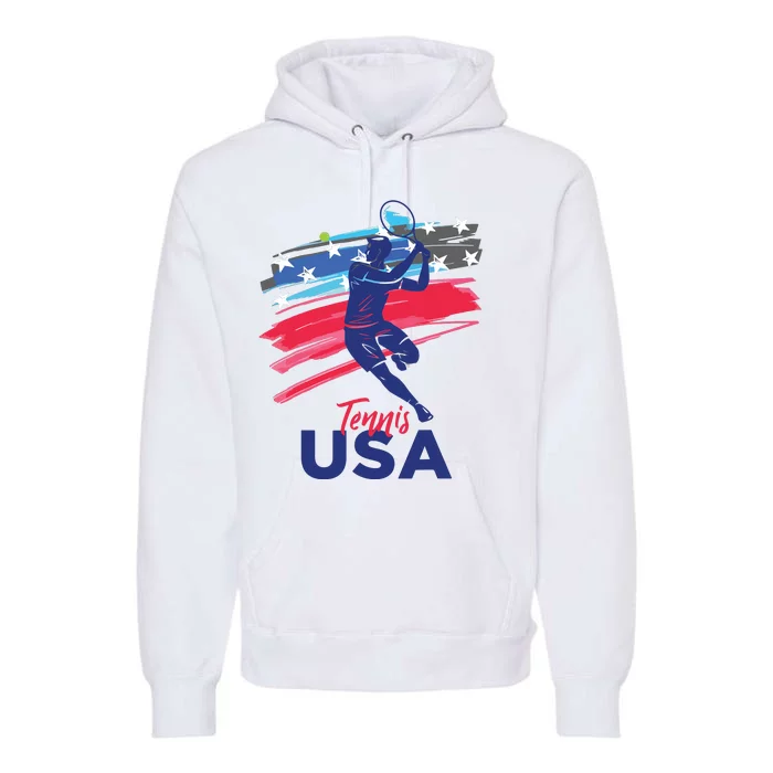 USA Tennis Support The Team Shirts USA Tennis Lover Premium Hoodie