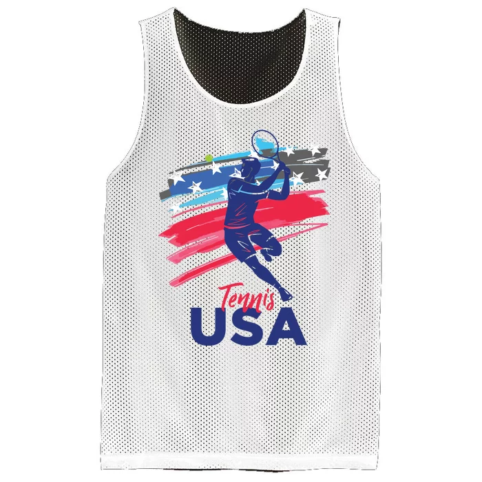 USA Tennis Support The Team Shirts USA Tennis Lover Mesh Reversible Basketball Jersey Tank