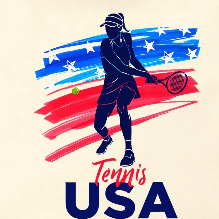 Usa Tennis Support The Team U.S.A Tennis Lover Zip Tote Bag