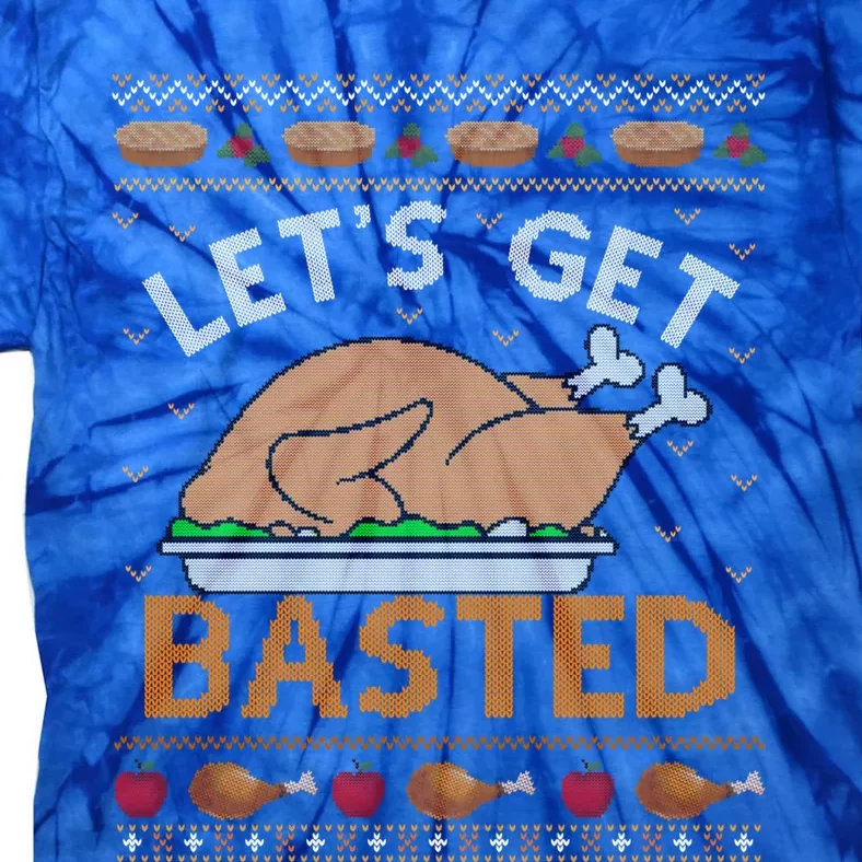 Ugly Thanksgiving Sweater Funny Basted Turkey Gift Tie-Dye T-Shirt