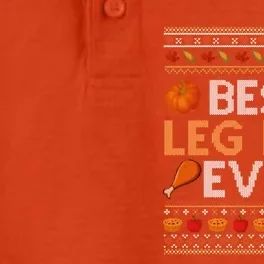 Ugly Thanksgiving Sweater Funny Leg Day Turkey Cool Gift Dry Zone Grid Performance Polo