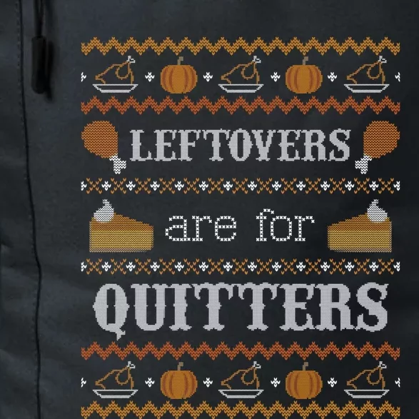 Ugly Thanksgiving Sweater Leftovers for Quitters Sweatshirt Daily Commute Backpack