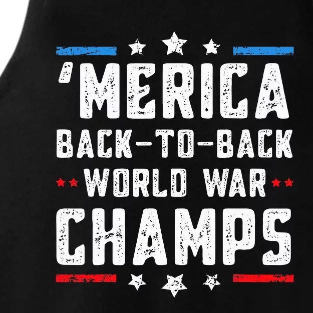 Undefeated Two Time World War Champs Ladies Tri-Blend Wicking Tank