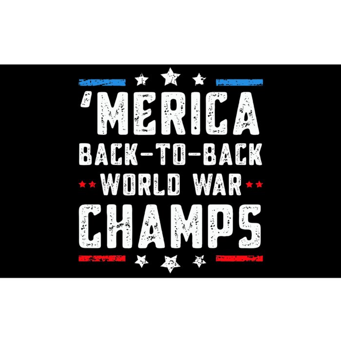 Undefeated Two Time World War Champs Bumper Sticker