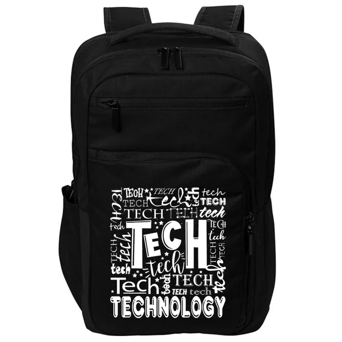 Unique Technology Tech Teachers Day Present Gift Impact Tech Backpack