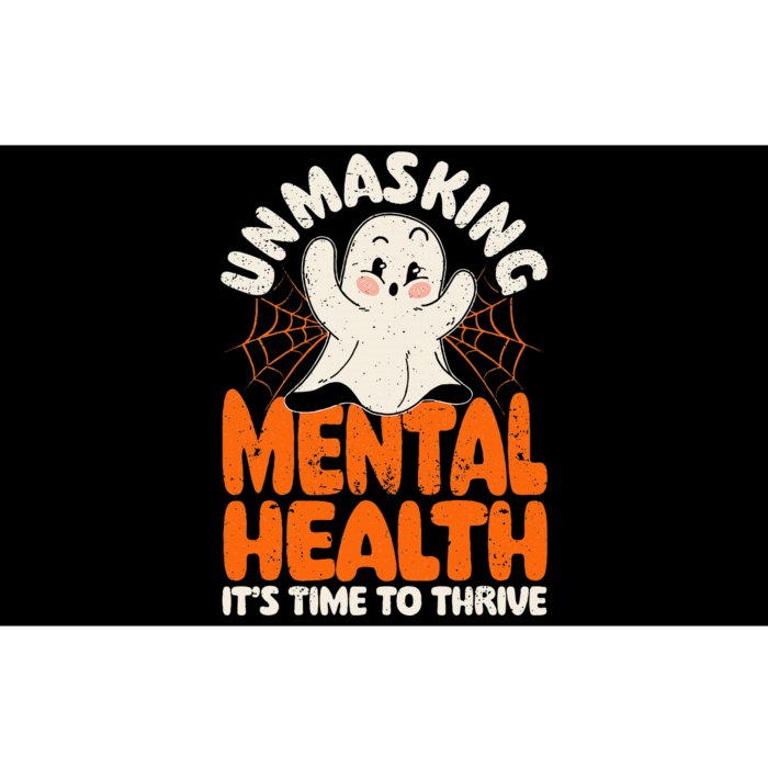 Unmasking the Truth Halloween and Mental Health Bumper Sticker