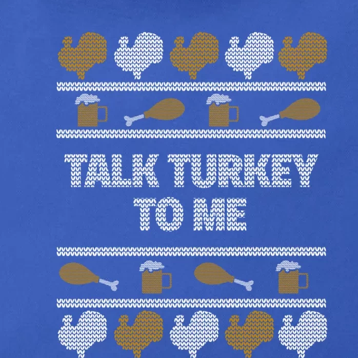 Ugly Thanksgiving Talk Turkey To Me Gift Zip Tote Bag