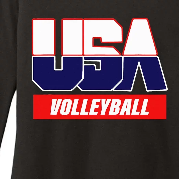 Usa Team Volleyball & American Sports Womens CVC Long Sleeve Shirt