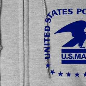 USPS US Air Mail Seal Full Zip Hoodie