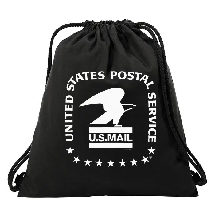 Usps Us Air Mail Seal Drawstring Bag