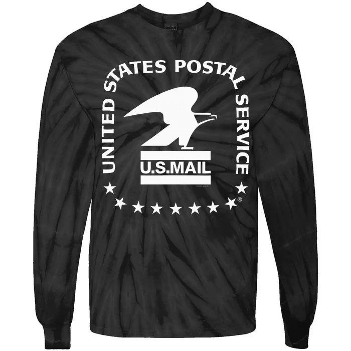 Usps Us Air Mail Seal Tie-Dye Long Sleeve Shirt