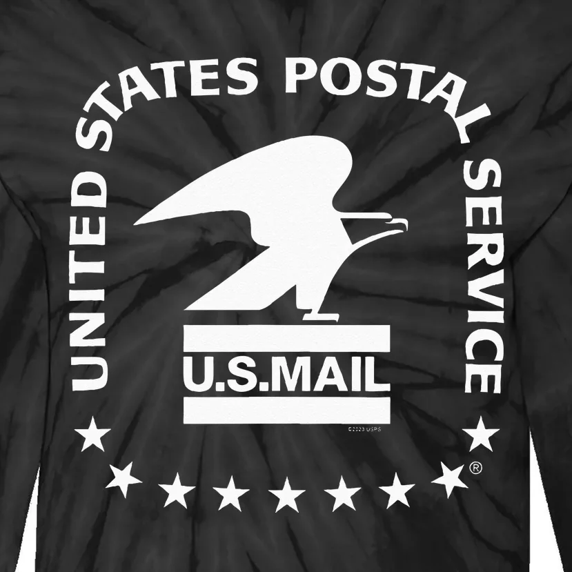 USPS US Air Mail Seal Tie-Dye Long Sleeve Shirt