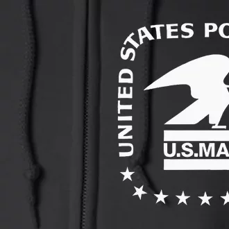 USPS US Air Mail Seal Full Zip Hoodie