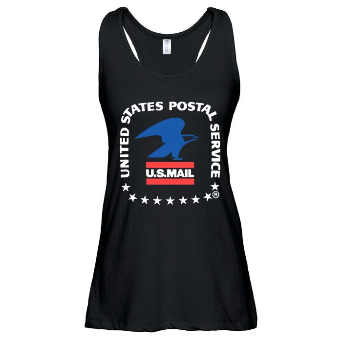 Usps Us Air Mail Seal Ladies Essential Flowy Tank