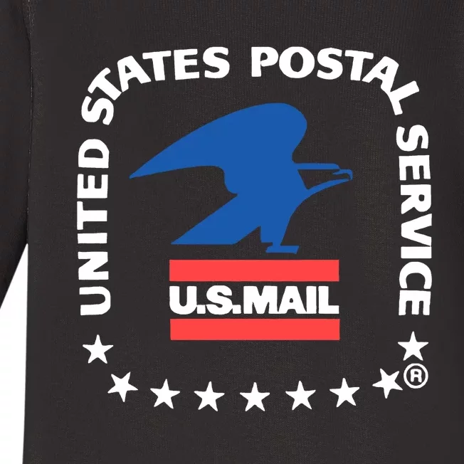 Usps Us Air Mail Seal Baby Long Sleeve Bodysuit