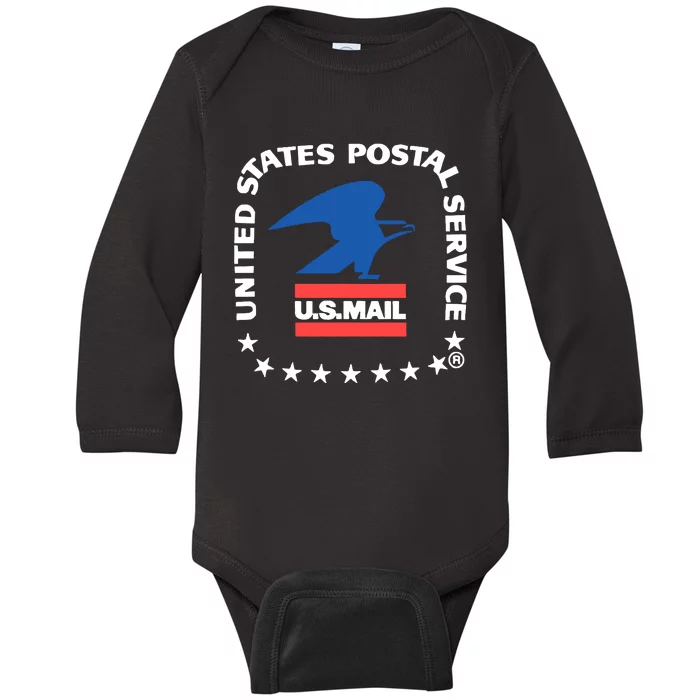 Usps Us Air Mail Seal Baby Long Sleeve Bodysuit