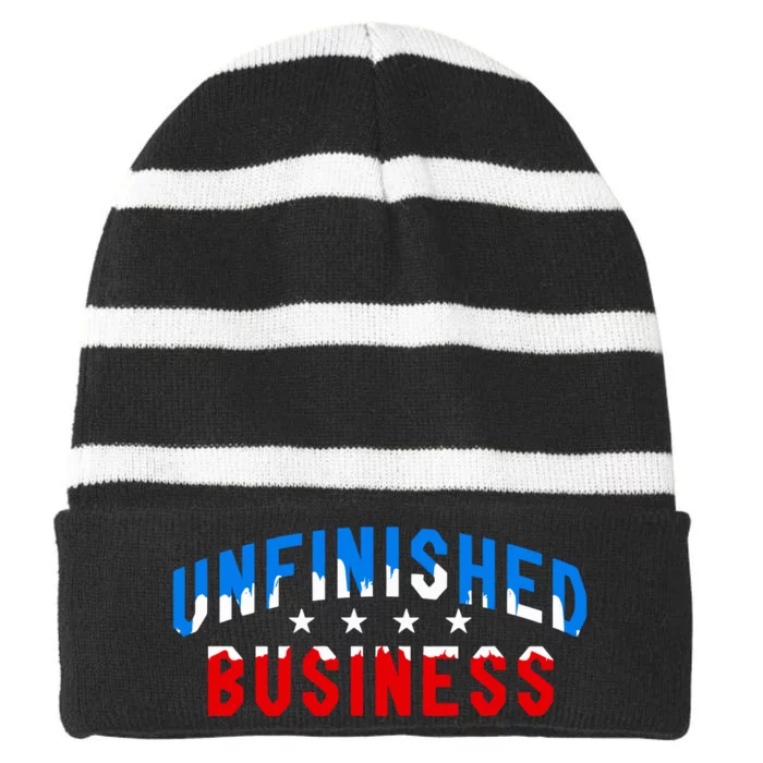 Uswntpa Unfinished Business 2024 Roster Striped Beanie with Solid Band