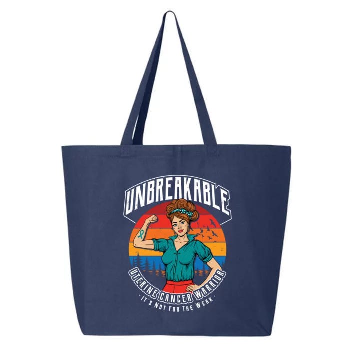 Unbreakable Uterine Cancer Warrior Sunset Gift 25L Jumbo Tote