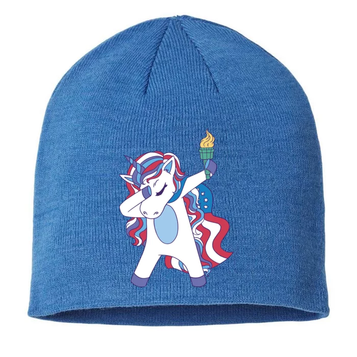 USA Unicorn Dabbing 8 1/2in Sustainable Knit Beanie