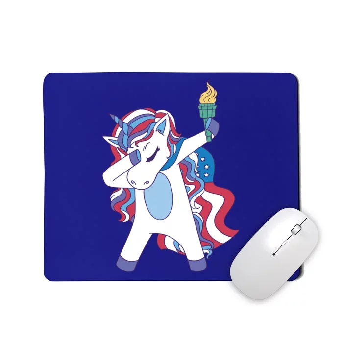 USA Unicorn Dabbing Mousepad