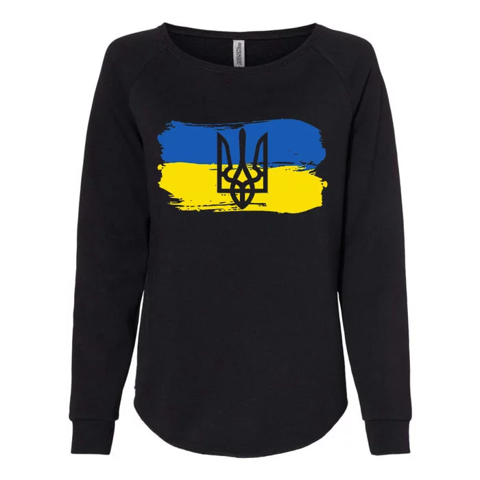 Ukraine Ukrainian Flag Ukrainians Gift Womens California Wash Sweatshirt