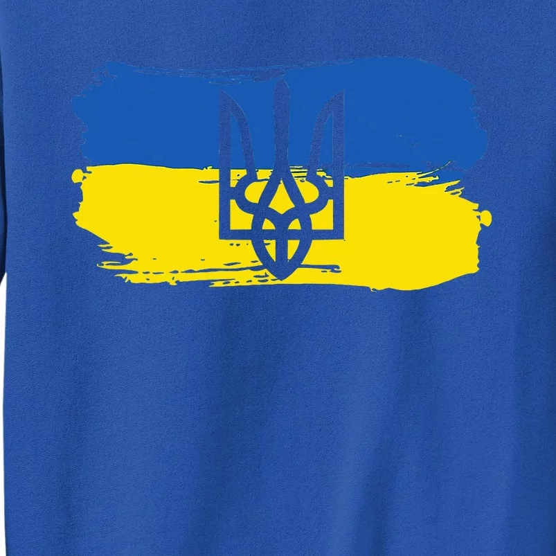 Ukraine Ukrainian Flag Ukrainians Gift Tall Sweatshirt