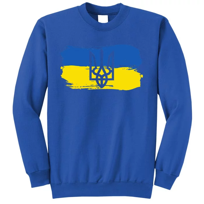 Ukraine Ukrainian Flag Ukrainians Gift Tall Sweatshirt