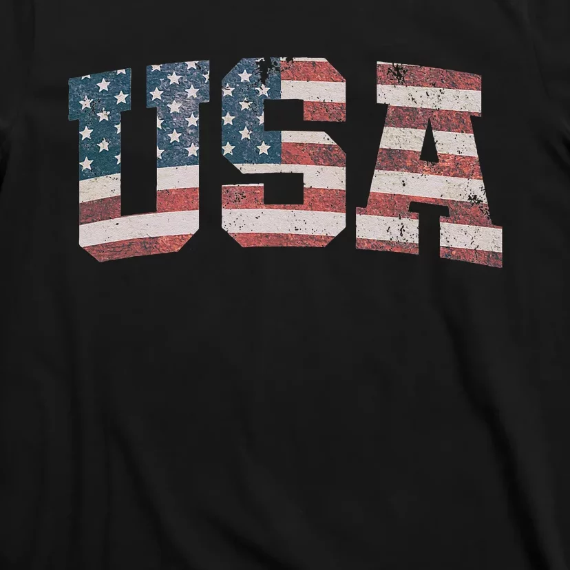 USA US Flag Patriotic 4th Of July America T-Shirt