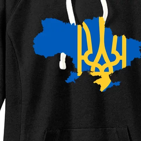 Ukraine Ukrainian Flag Ukrainians Women's Fleece Hoodie