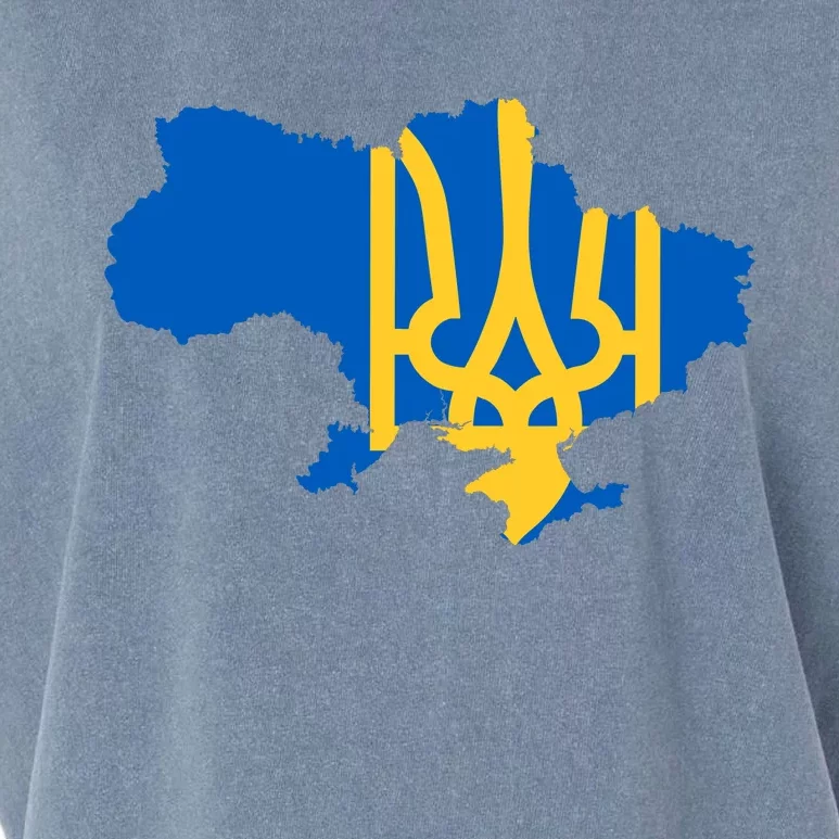 Ukraine Ukrainian Flag Ukrainians Garment-Dyed Women's Muscle Tee