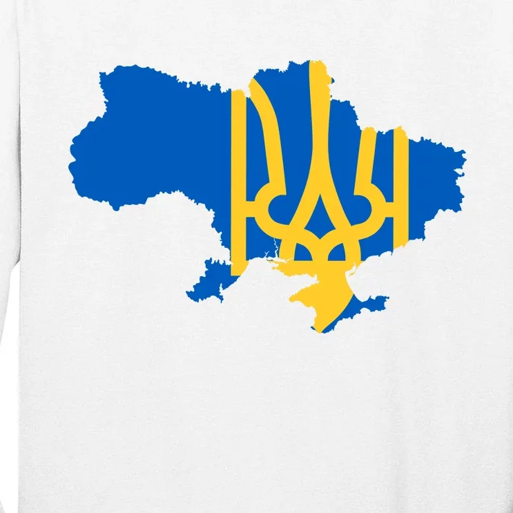 Ukraine Ukrainian Flag Ukrainians Tall Long Sleeve T-Shirt