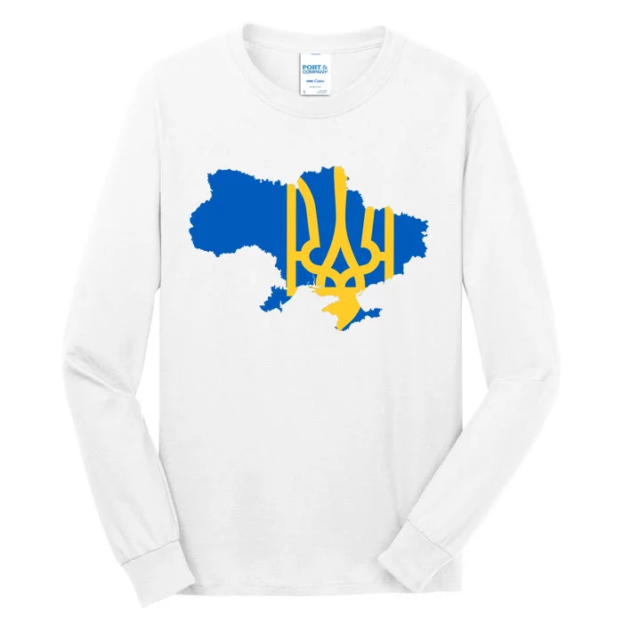 Ukraine Ukrainian Flag Ukrainians Tall Long Sleeve T-Shirt