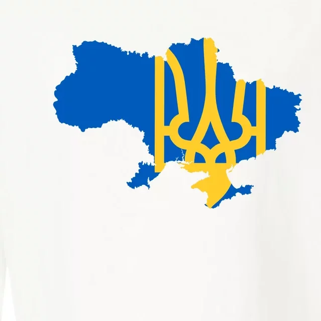 Ukraine Ukrainian Flag Ukrainians Cropped Pullover Crew