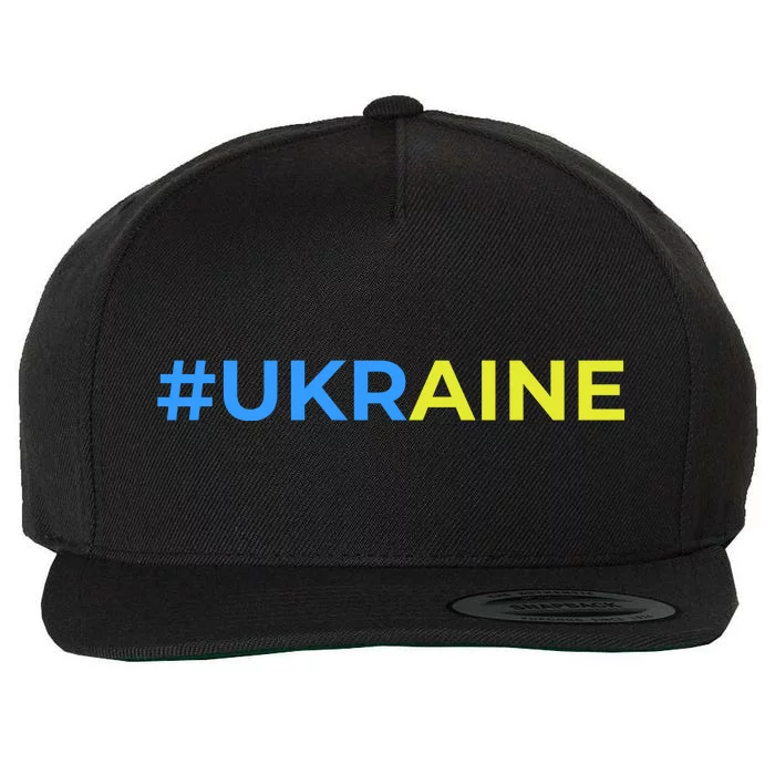 #UKRAINE Wool Snapback Cap