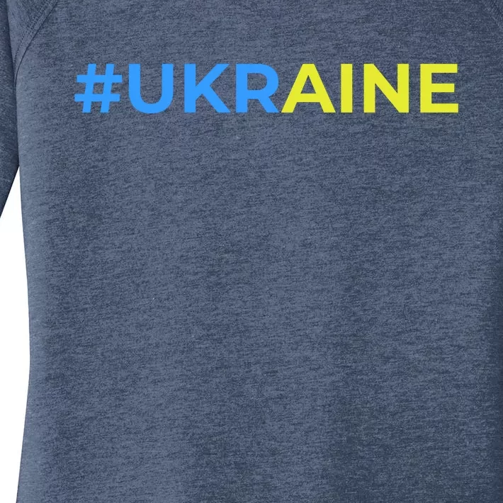 #UKRAINE Women's Perfect Tri Tunic Long Sleeve Shirt