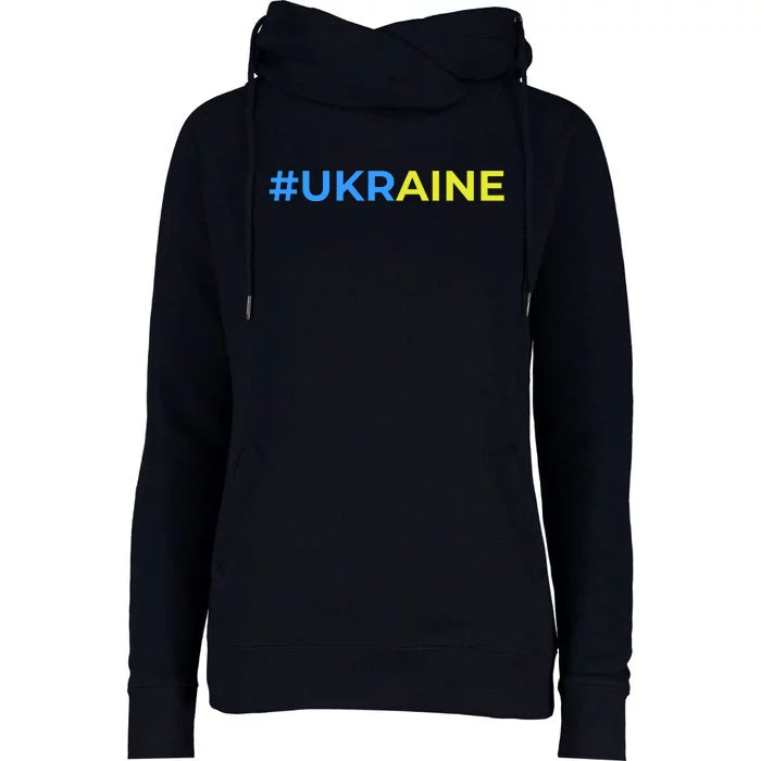 #UKRAINE Womens Funnel Neck Pullover Hood