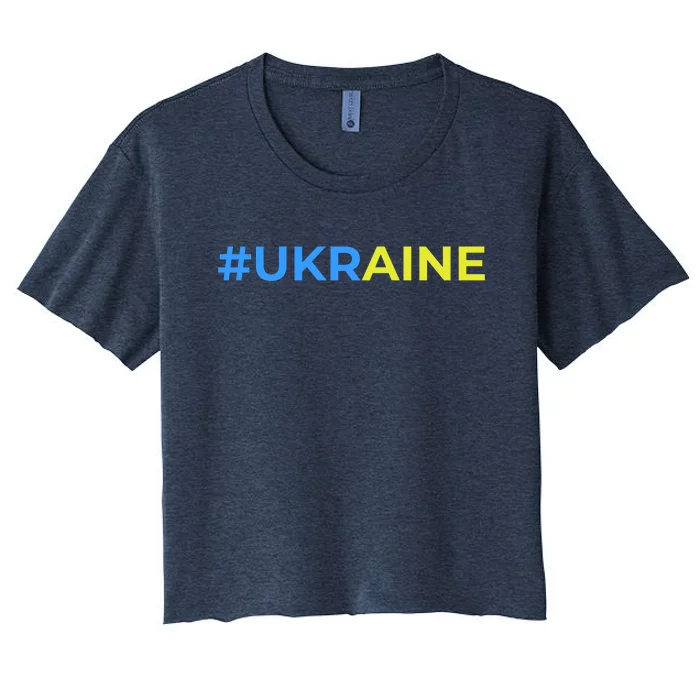 #UKRAINE Women's Crop Top Tee